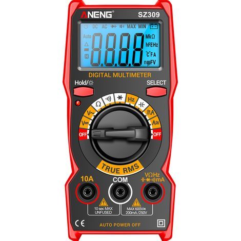 Aneng SZ309 Smart Multimeter 1999 Count Count High Precision Electrical Tester Backlight AC/DC Voltmeter Ammeter Electrican Tools (1/4)