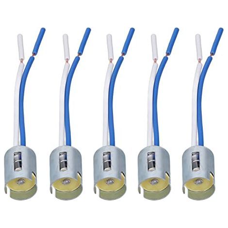 Portalámparas 1156, portalámparas metálico 1156, goma, 10 piezas, portalámparas 1156, soporte para intermitente LED con arnés, 3,5 pulgadas, 12 V CC (1/4)