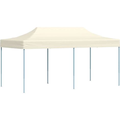 Tente de réception pliable, Barnum Pergola Pavillon Chapiteau Tonnelle de Jardin 3 x 6 m Blanc crème FCV73177 (1/5)