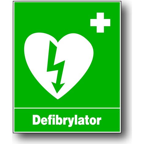 Pannello informativo in PVC ZIO-8 SIGN - DEFIBRILLATORE