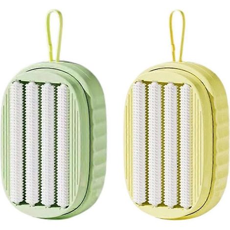 Brosse à récurer avec distributeur de savon - Outil de nettoyage anti-rayures A (1/5)