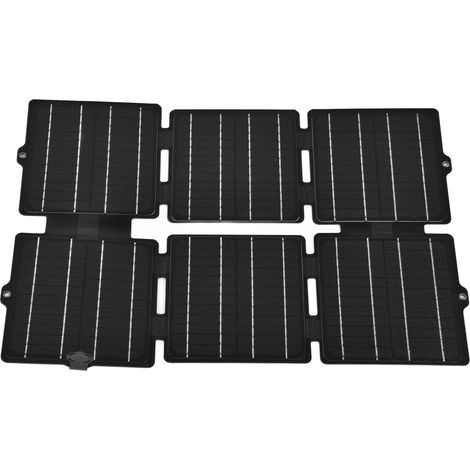 Faltbares, monokristallines ETFE-Solar-Ladepanel mit USB-Anschluss, flexibler DC-Solarlader (5 V/12 V, 30 W) (1/5)