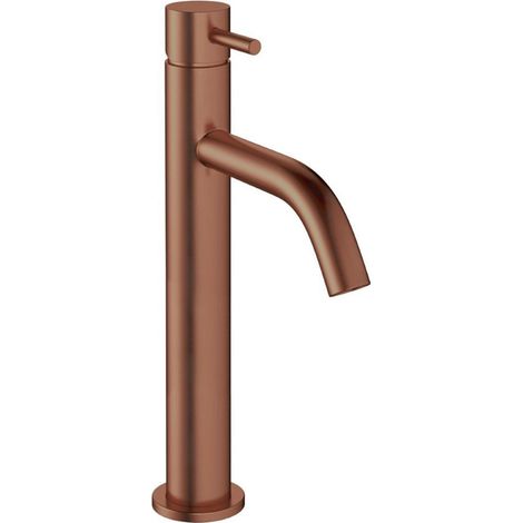 Crosswater MPRO Mitigeur lavabo - 36.2cm - rehaussé - sans bonde - Bronze brossé (1/3)