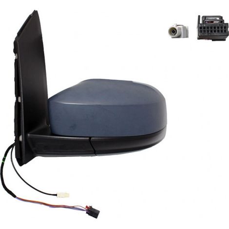 Rétroviseur rabattable électriquement gauche à peindre chauffant avec antenne Volkswagen Caddy 4 2015-2020