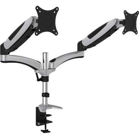 DIGITUS Universal Dual Monitorhalter mit Gasdruckfeder und Klemmbefestigung (1/2)