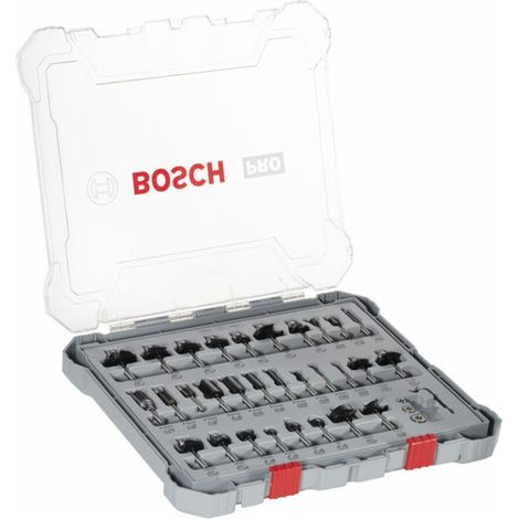 Set mit 30 BOSCH 6 mm Kombi-Schaftfräsern - 2607017474