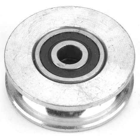 Bloc de Roulement - 1 Unité - Alliage Métallique - Poulie à Rainure en U Profonde - Guidage de Câble pour Levage - Diamètre 56mm (1/5)