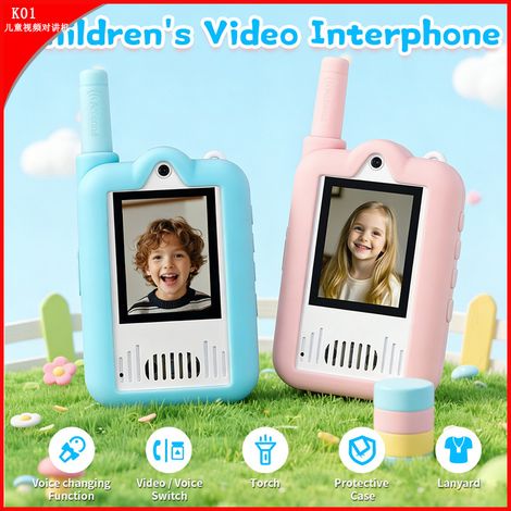 Talkie-walkie vidéo pour enfants le plus vendu sur Amazon, jouet sans fil longue portée pour parents et enfants en extérieur, talkie-walkie vidéo à motifs de dessins animés (par défaut).