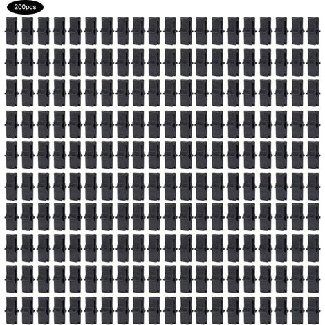Serre Fixation Clip 200 Pcs Clip de serre PP Serre Film Clip De Fixation Pince Serre Accessoires pour Filet en Plastique Film (1 x 0.4 po)