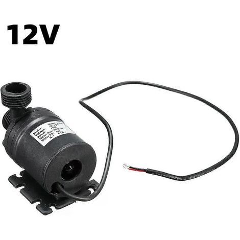 Pompes à eau DC12V 24V, hauteur de refoulement 5M, 800L/h, moteur solaire sans balais, circulation d'eau, arbre en céramique, ultra-silencieuses et submersibles (1/5)