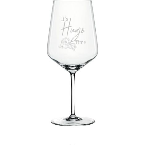 Verre Hugo 630 ml Avec Gravure It's Hugo Time Fabriqué en Allemagne Idée Cadeau Cocktail Sureau (1/3)