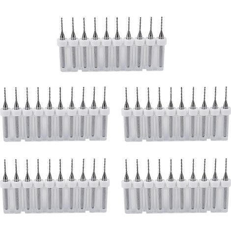 Lot de 50 mini-forets en carbure de 0,8 mm pour circuits imprimés (EK) (1/5)