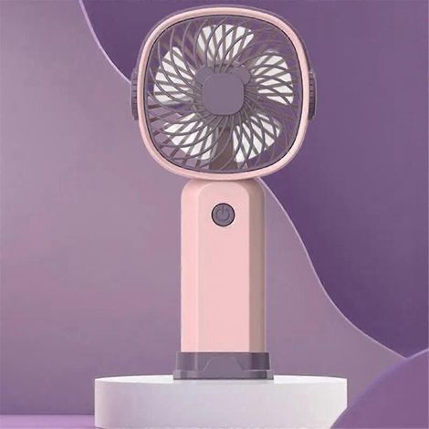 Petit ventilateur portable d'extérieur à main, 3 vitesses, rechargeable B-- (1/5)