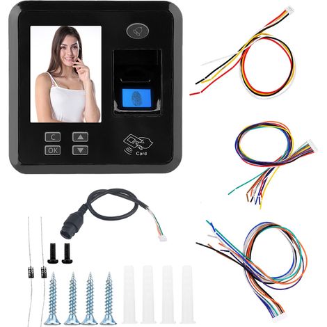 Contrôle d'accès biométrique à empreinte digitale et carte d'identité, pointeuse avec interface IP/TCP (1/5)