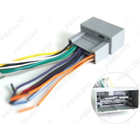 Convient pour le câblage de mise à niveau audio et de navigation DVD des Honda Accord/Acura/City, câble d'alimentation des haut-parleurs arrière de voiture