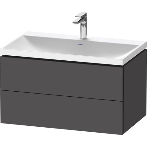 Duravit L-Cube c-shaped Set wandhängend, 2 Schubkästen, ohne