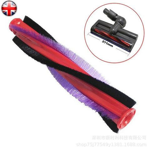 Accessoire de 185 mm pour aspirateur Dyson V6 DC59 : brosse intégrée, brosse rotative et brosse motorisée pour sols.