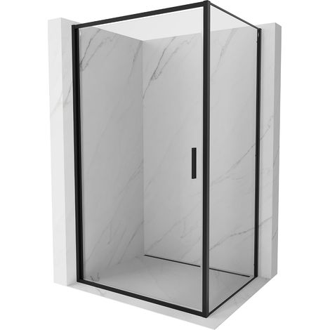 Mexen Exo cabina de ducha abatible 100 x 80 cm, transparente, negra - 817-100-080-70-00 (1/5)
