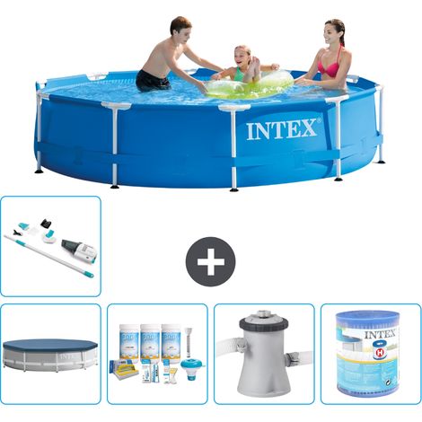 Intex Piscina con struttura Rotonda - 305x76 cm - 7-pezzi S31484
