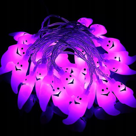 Catena Luminosa LED 30 LED Fantasmi Halloween (1/4)
