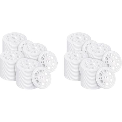 400 Rondelles Isolantes en Plastique de 1,77 Pouce/45 mm, Rondelles en Polypropylène à Répartition de Charge pour la Fixation et le Support (1/5)