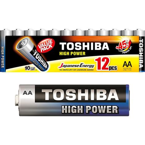 Lot de 12 Piles AA, Batteries Alcalines LR6 1,5V, Ultra Longue Durée, 10 Ans de Conservation, Idéales pour Télécommandes, Jouets, Appareils Électroniques, 40700102 (1/5)