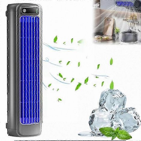 Tragbarer Klimaventilator mit Schnellkühlung für den persönlichen Gebrauch, erfrischende Technologie, leises und kompaktes Mobilgerät. (1/4)