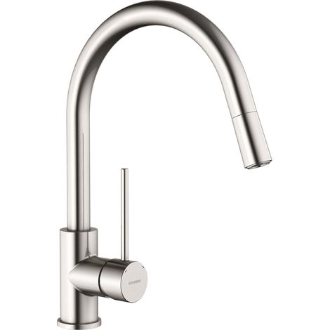 GENEBRE FRV61207 44 TAU Grifo Monomando Fregadero Caño Extraíble Acab Inox - ref: FRV61207 44