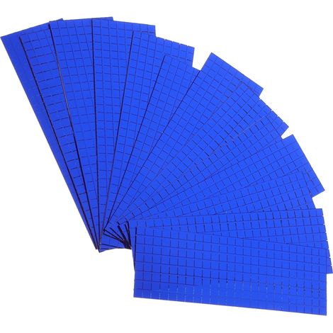 6rouleaux Mosaïque Autocollant Verre Pour Décoration Murale Carrelage Et Fenêtre Lot De Adhésives Pour Intérieur Et Jardin (1/5)