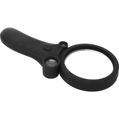 TH600600B Mehrzweck-Leselupe mit LED-UV-Licht, 2,5x, 25x, 55x, hochauflösende Handlupe (1/5)