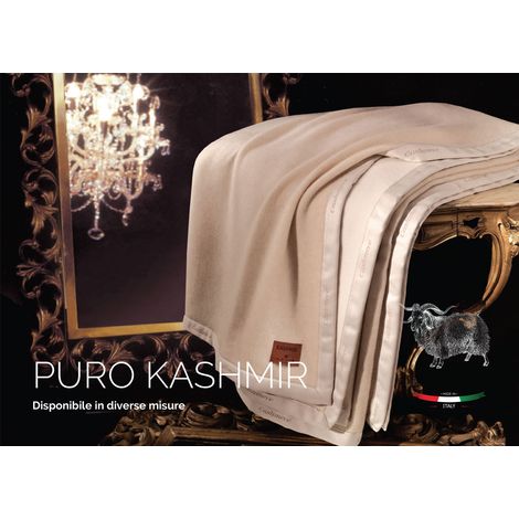Coperta Invernale Calda In Puro Kashmire, misuraSingolocoloreKashmire (1/2)