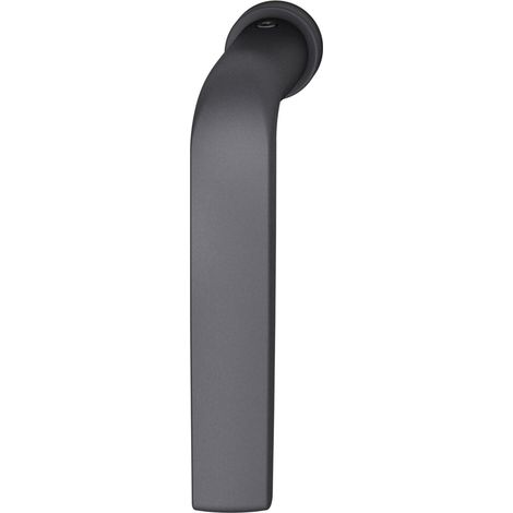 FSB Fenstergriff 341076 - Griff auf runder kleiner Rosette, Aluminium schwarz matt (1/5)