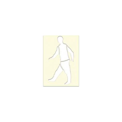 POCHOIR SOPPEC PASSAGE PIÈTON EN PVC 1MM D'ÉPAISSEUR RÉUTILISABLE -451756