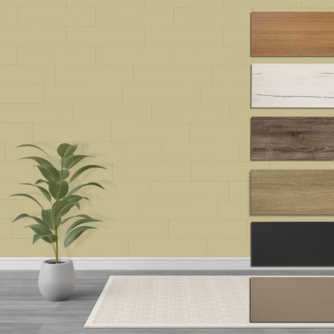 HEXIM Paneele S 1,04 m² MDF Holzpaneele Wandpaneele Wandverkleidung Holz Natur stoßfest: Palomino, 9 Paneele / 1.04 m²