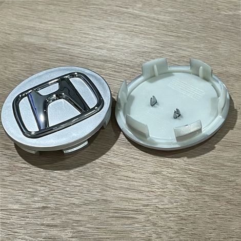 Cache moyeu central de roue pour Honda Accord Odyssey CR-V Civic UR-V Avancier Fit, enjoliveur logo jante automobile argenté 58 mm lot de 4 pièces (1/3)
