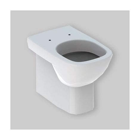 Vaso a pavimento filoparete bianco lucido - Geberit Fantasia - Con copri wc soft - Accessorio: Senza copri wc (1/5)