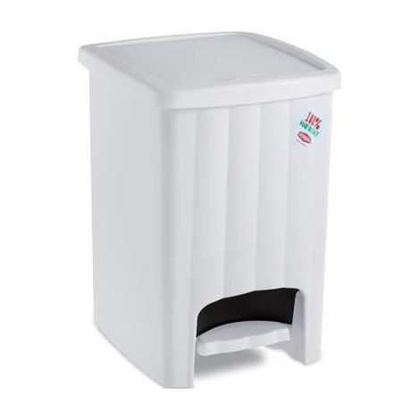 PATTUMIERA IMMONDIZIA MARGHERITA STEFANPLAST - BIANCO LT 20 CM 26X30 H.CM 39- 2 pezzi