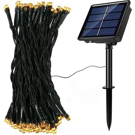 Guirnalda Solar Exterior 100 Leds 12mtr 4.8W 8 modos (1/5)