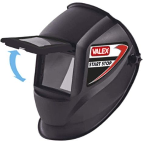 Maschera a casco start stop a vetro fisso valex per saldatore 1969030