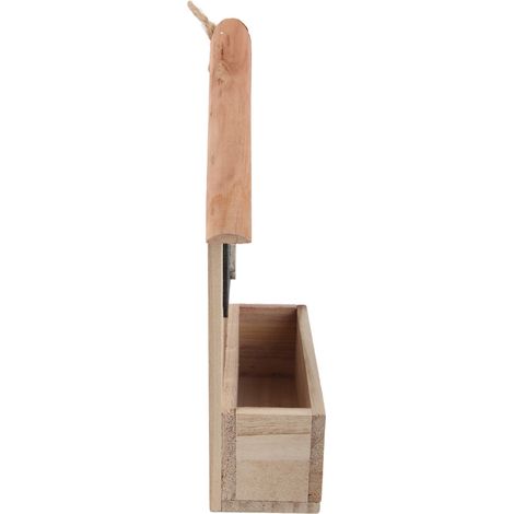 Panneau mural pot à fleurs décoratif panier suspendu créatif jardinière en bois simple (1/5)