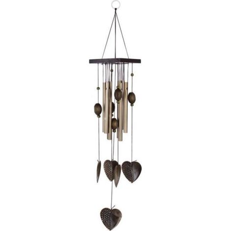 Carillons éoliens porte-bonheur en tubes métalliques pour la maison, le jardin, la vie en plein air, décorations de cloches (1/5)
