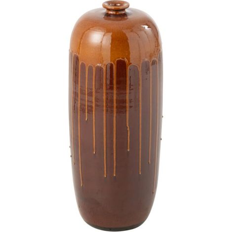 Vase en Terre Cuite "Lee Terra" 55cm Marron & Orange (1/5)