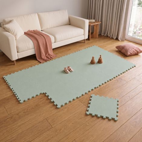 18 Piezas Alfombra Bebé - 30x30 Colchoneta Bebé Suelo - Alfombra Puzzle Bebé Foam
