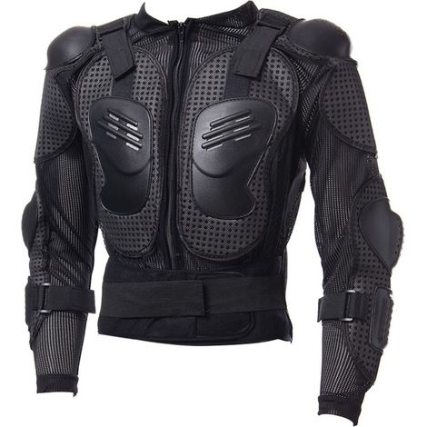 Full Body Motorcycle Jacket – Back Shoulder Chest Protector – CE Certified Armor – Riding Safety Gear (1/5)