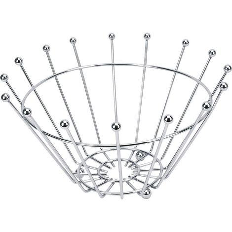 502923 Corbeille, Acier Chromé, INOX, 24.2 x 15 cm (1/3)