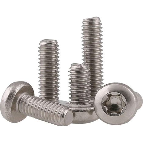 Vis Inox M2 Vis à Tête Ronde Boulon Vis à Tête Bombée Torx, M2×6mm,100 pcs (1/5)