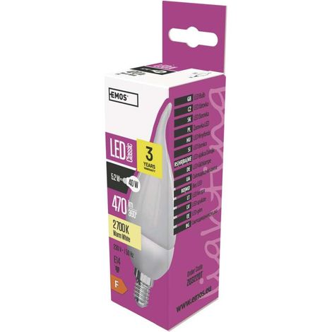 LED-Glühbirne Flammenform E14 6W warmweiß (1/5)