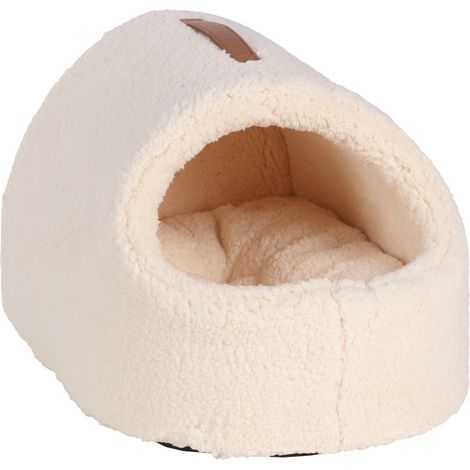Couchage en peluche pour chat Felpa blanc