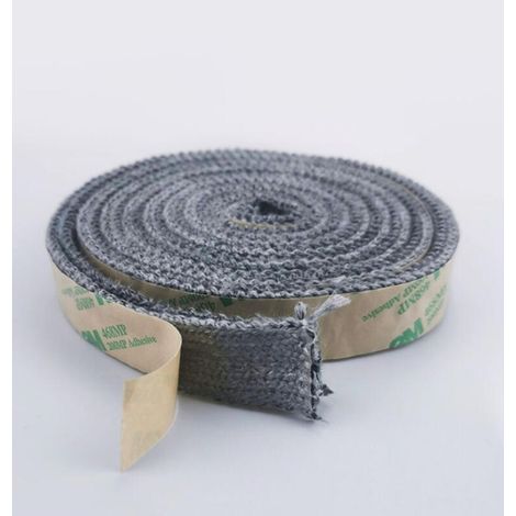 Joint Insert Cheminée, Joints Tressé Auto-adhésive pour Poêle, Joints D'étanchéité Résistante à la Chaleur (6mm x 20mm x 2m) (1/5)