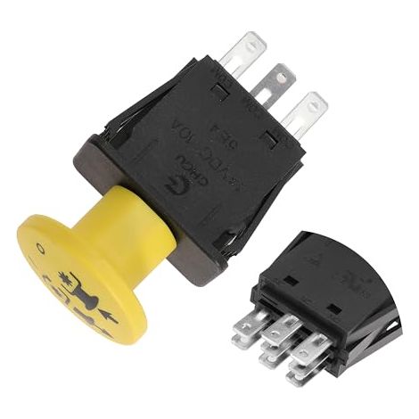 Interrupteur de prise de force d'embrayage 8 bornes pour Scag pour Murray pour AYP pour Husqvarna Compatible avec 481687, 483957, 94927MA, 6201316MA, 146283, 140404, 430-433, 532140404, (1/5)
